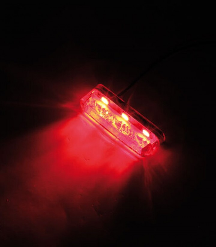 Piloto Trasero para Montaje Highsider Shorty 2 Pro con Cristal Rojo