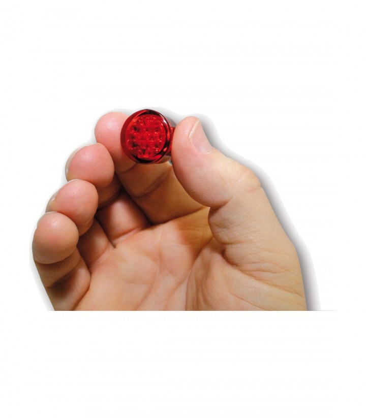 Piloto Trasero para Montaje LED Highsider Pin con Cristal Rojo