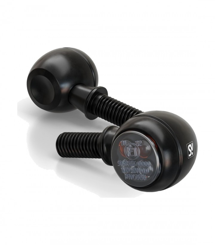 Pilotos Traseros con Intermitente Highsider Circula-S 3in1 Negro con Cristal Ahumado