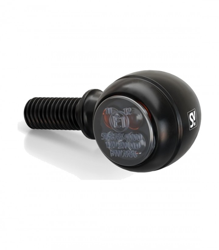 Pilotos Traseros con Intermitente Highsider Circula-S 3in1 Negro con Cristal Ahumado