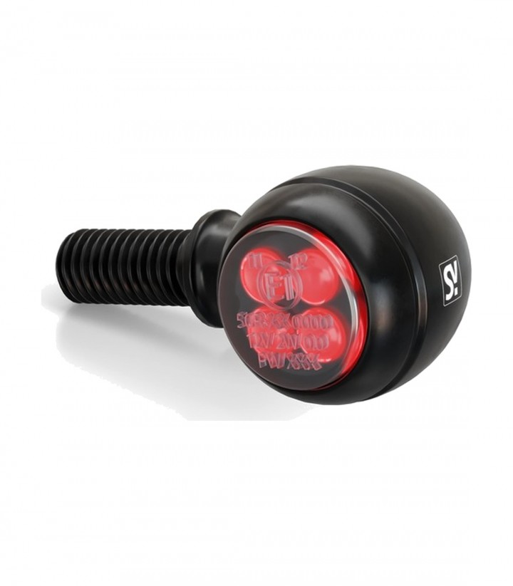 Rücklichter mit Blinker Highsider Circula-S 3in1 Schwarz mit getöntem Glas