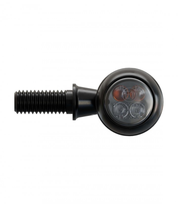 Pilotos Traseros con Intermitente Highsider Circula-S 3in1 Negro con Cristal Ahumado
