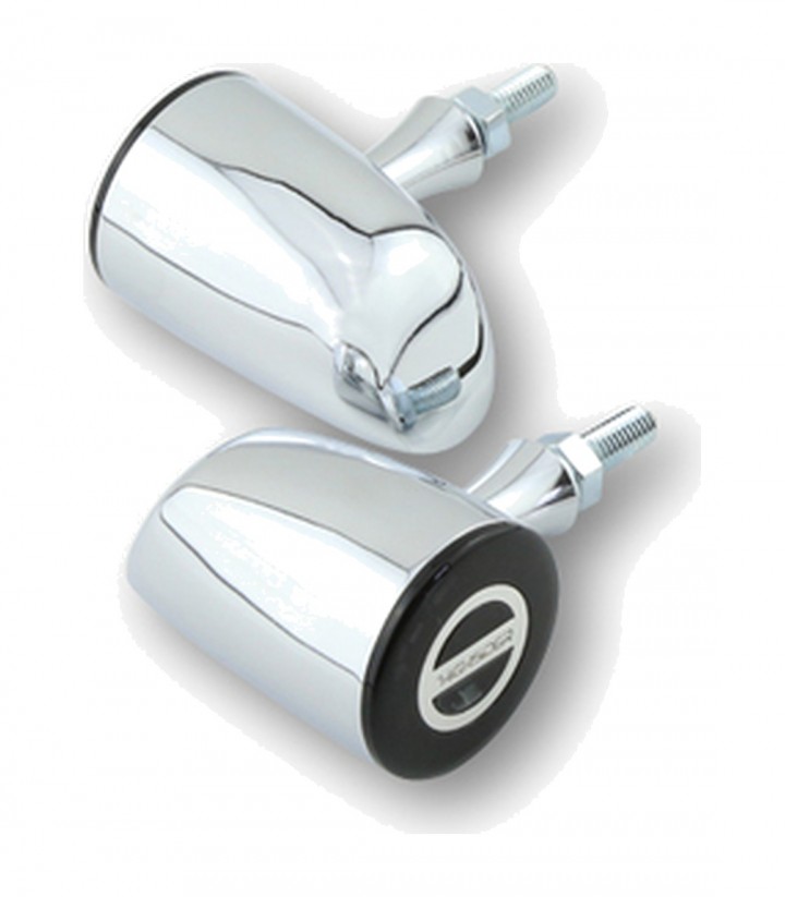 Pilotos Traseros LED 3 en 1 Highsider Rocket Classic Cromado con Cristal Ahumado