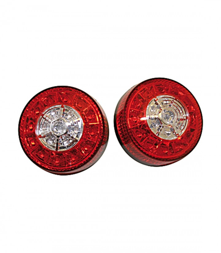 Pilotos Traseros LED con Intermitente Highsider 3in1 para ATV Negro con Cristal Rojo