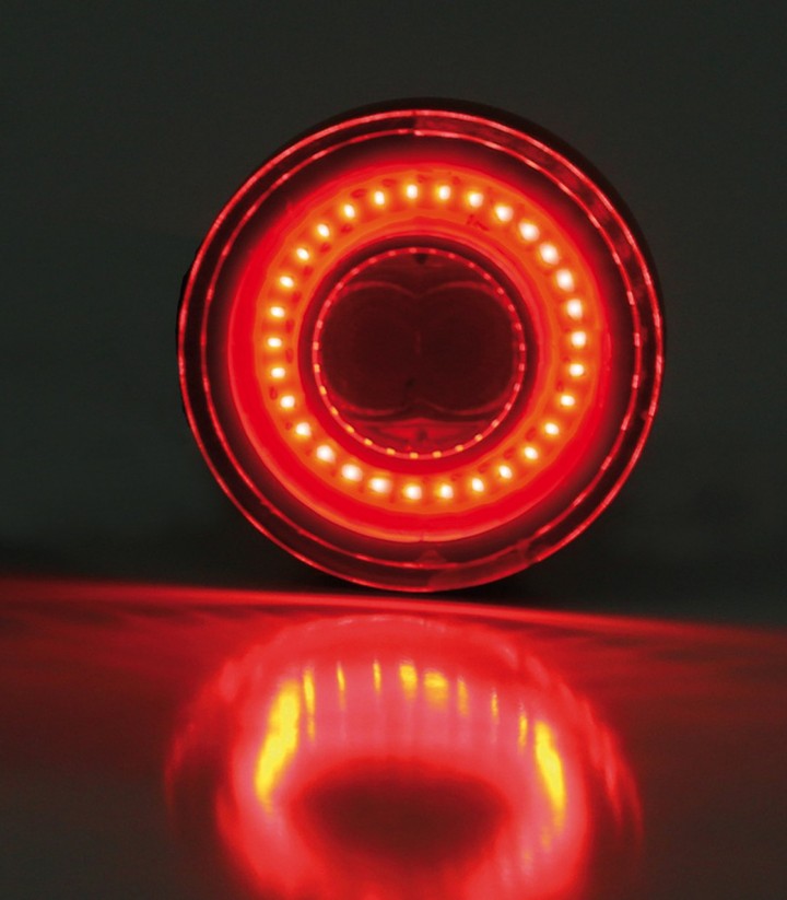 LED-Rücklichter mit Blinker Highsider Apollo Classic Schwarz mit getöntem Glas