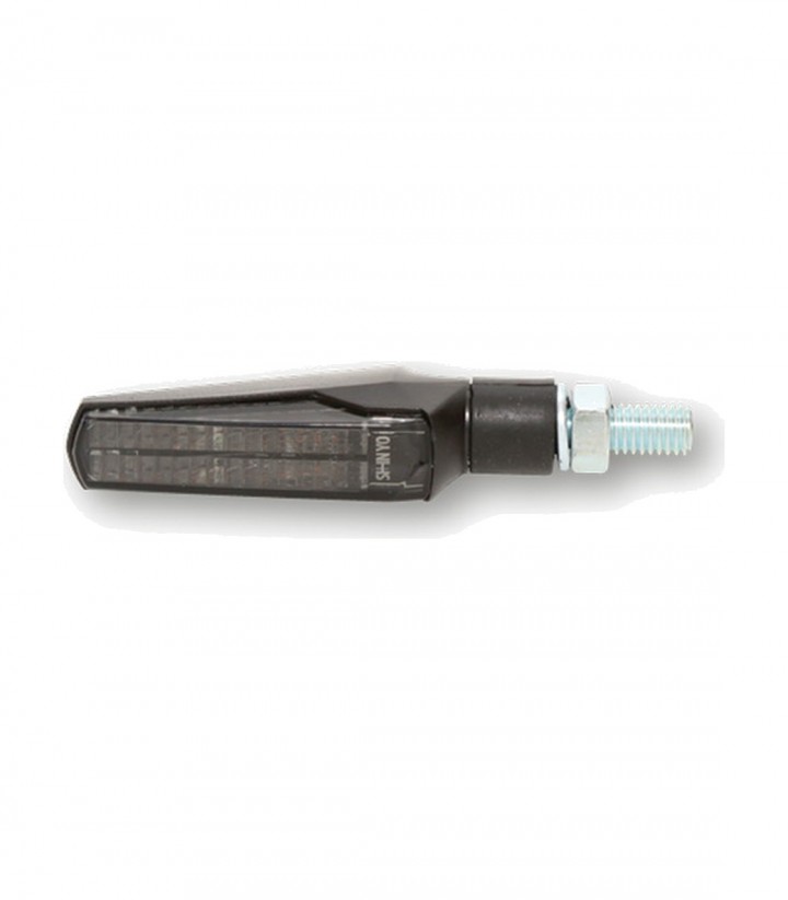 LED-Rücklichter mit Blinker Highsider Fineline 3in1 Schwarz mit getöntem Glas