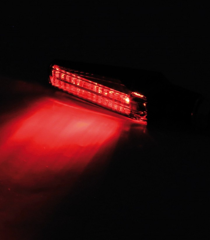 Pilotos Traseros LED con Intermitente Highsider Fineline 3in1 Negro con Cristal Ahumado