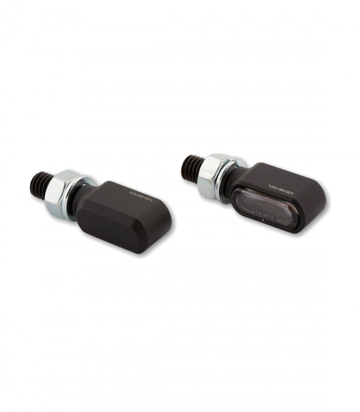 Highsider LED Tail Lights with Turn Signal Little Bronx Black with Smoked Lens