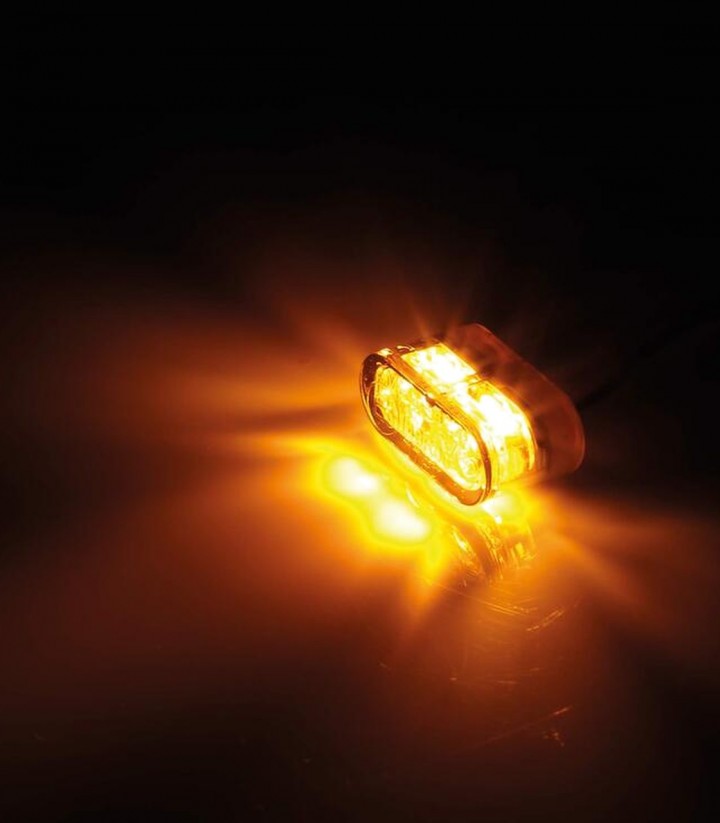 Pilotos Traseros LED con Intermitente Highsider Little Star-MX Pro Module 3in1 Negro con Cristal Ahumado