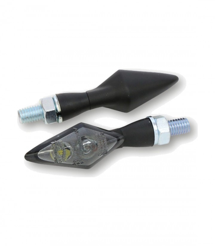 Highsider LED Tail Lights with Turn Signal Pen Head Double 3in1 Black with Smoked Lens