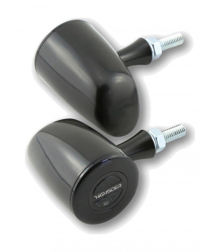 Pilotos Traseros LED con Intermitente Highsider Rocket Classic 3en1 Negro con Cristal Ahumado