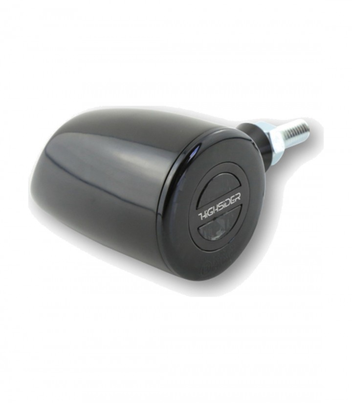 Highsider LED Tail Lights with Turn Signal Rocket Classic 3-in-1 Black with Smoked Lens