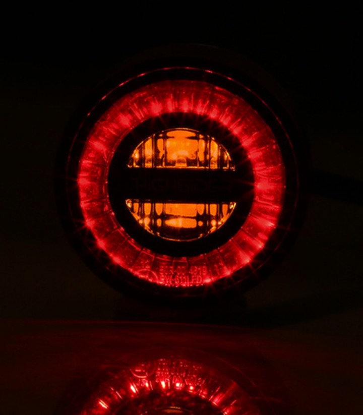 Pilotos Traseros LED con Intermitente Highsider Rocket Module 3in1 Negro con Cristal Ahumado