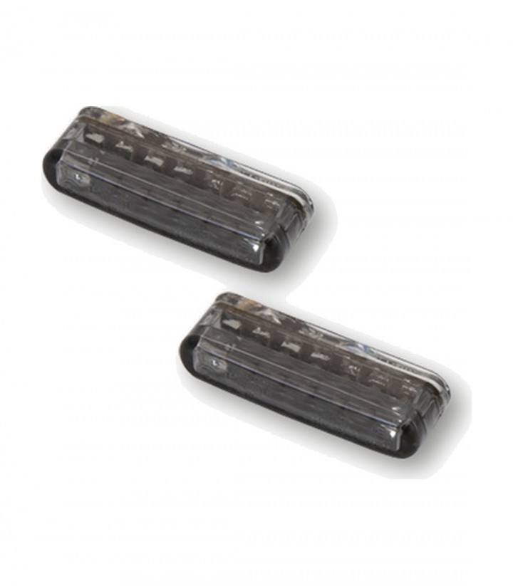 Pilotos Traseros LED con Intermitente Highsider Shorty 3in1 con Cristal Ahumado