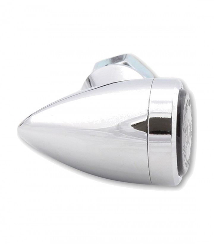 Pilotos Traseros LED con Intermitente Highsider Sixteen Bullet 3in1 Cromado con Cristal Ahumado