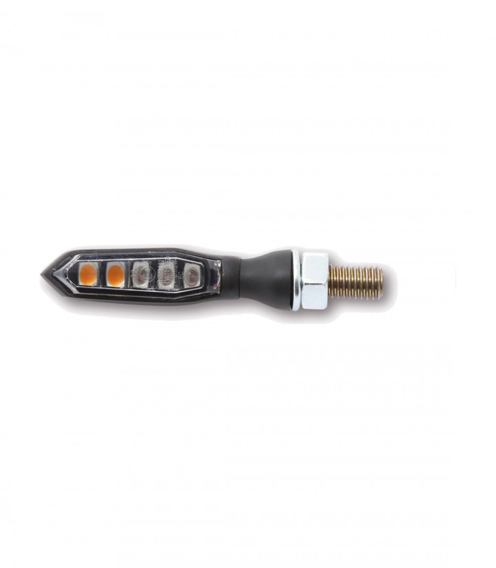 Pilotos Traseros LED con Intermitente Highsider Sonic-X1 3in1 Negro con Cristal Ahumado