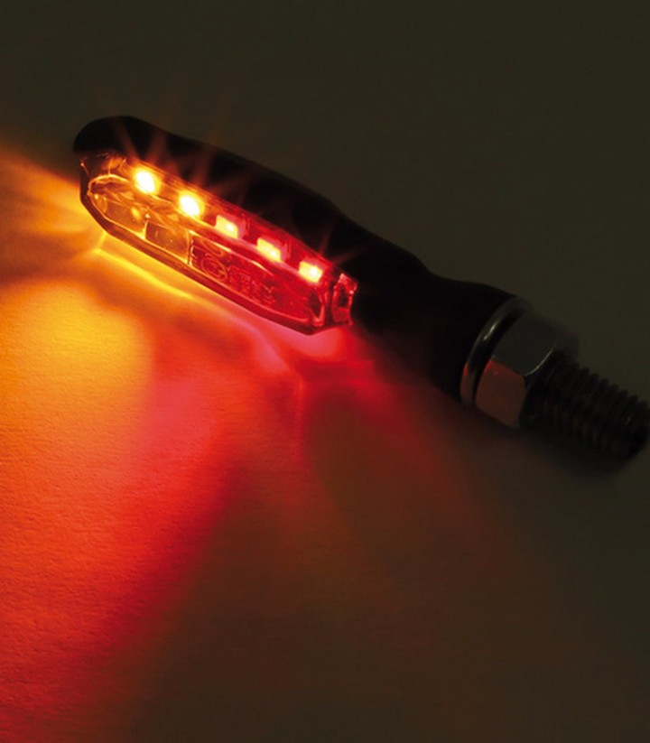 Pilotos Traseros LED con Intermitente Highsider Sonic-X1 3in1 Negro con Cristal Ahumado
