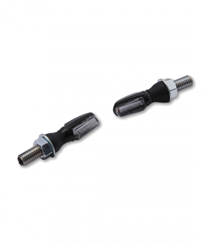 Pilotos Traseros LED con Intermitente Highsider Spark 3in1 Negro con Cristal Ahumado