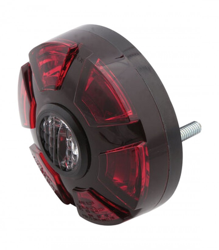 Pilotos Traseros LED con Intermitente para ATV Highsider 3in1 Negro con Cristal Ahumado