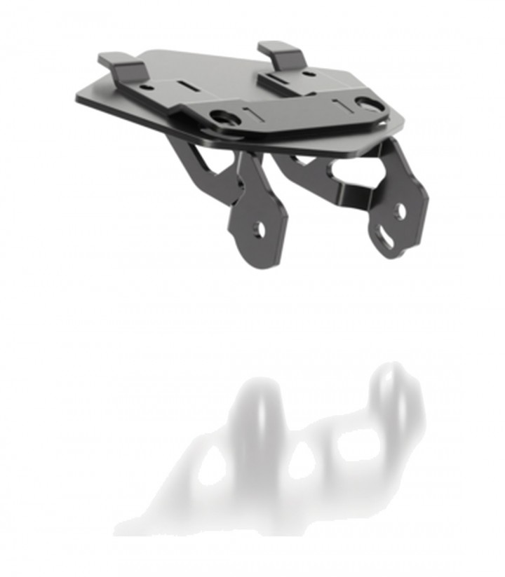 Portamatrículas Highsider Akron-RS en Negro para BMW M 1000 R (23-24), M 1000 RR (23-25), S 1000 R (23-25), S 1000 R ABS (0D52)
