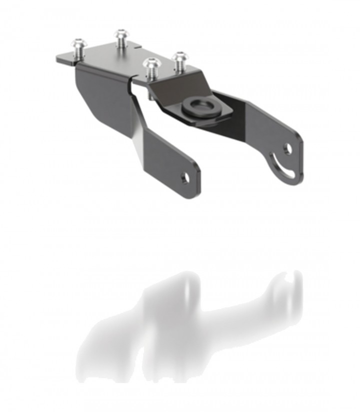 Portamatrículas Highsider Akron-RS en Negro para Honda CB 500 F (23-24), CB 500 F ABS (PC58) (17-18), CB 500 F ABS (PC63) (19-22