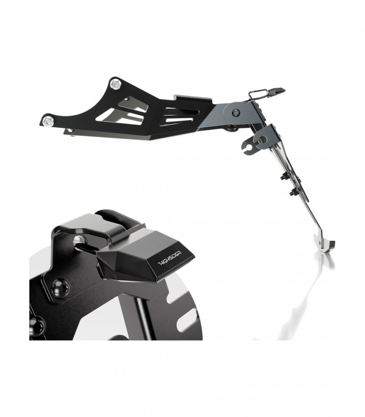 Portamatrículas Highsider Akron-RS en Negro para Honda CB 650 R Neo Sports Cafe (RH02) (21-23), CBR 650 R ABS (RH01) (21-23)
