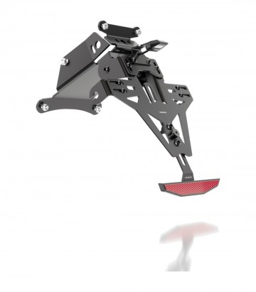 Portamatrículas Highsider Akron-RS en Negro para Husqvarna 701 Enduro (16-23), 701 Enduro LR (20), 701 Supermoto (16-25)
