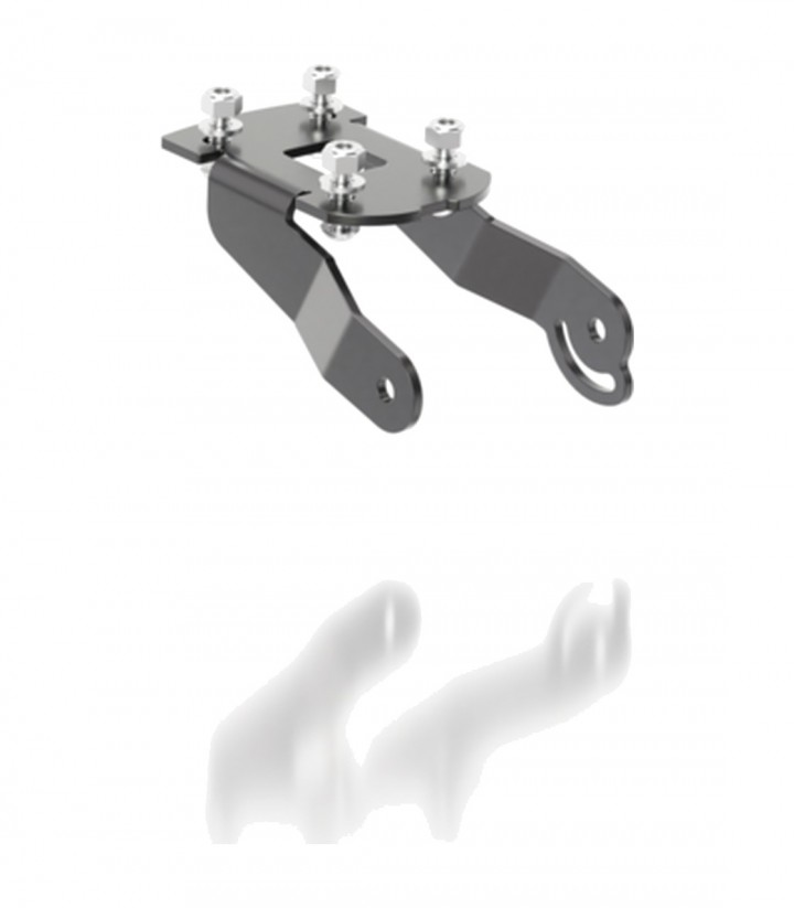 Portamatrículas Highsider Akron-RS en Negro para Kawasaki Ninja ZX-6 R ABS (ZX636G) (19-21), Ninja ZX-6 R ABS KRT Edition (ZX636