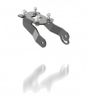 Portamatrículas Highsider Akron-RS en Negro para Kawasaki Ninja ZX-6 R ABS (ZX636G) (19-21), Ninja ZX-6 R ABS KRT Edition (ZX636