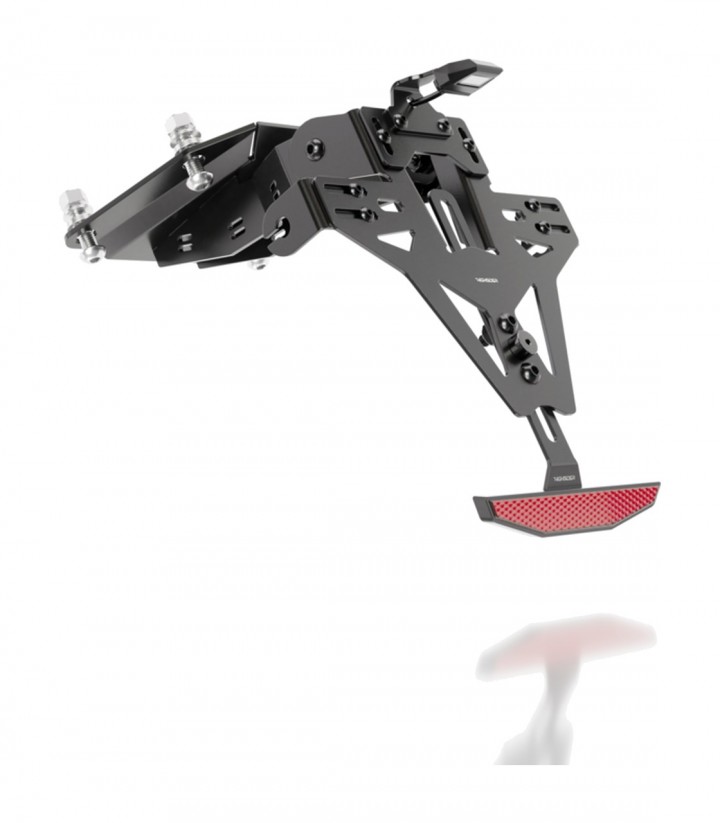 Portamatrículas Highsider Akron-RS en Negro para Kawasaki Z 900 RS (23-25), Z 900 RS ABS (ZR900C) (18-22), Z 900 RS ABS Special