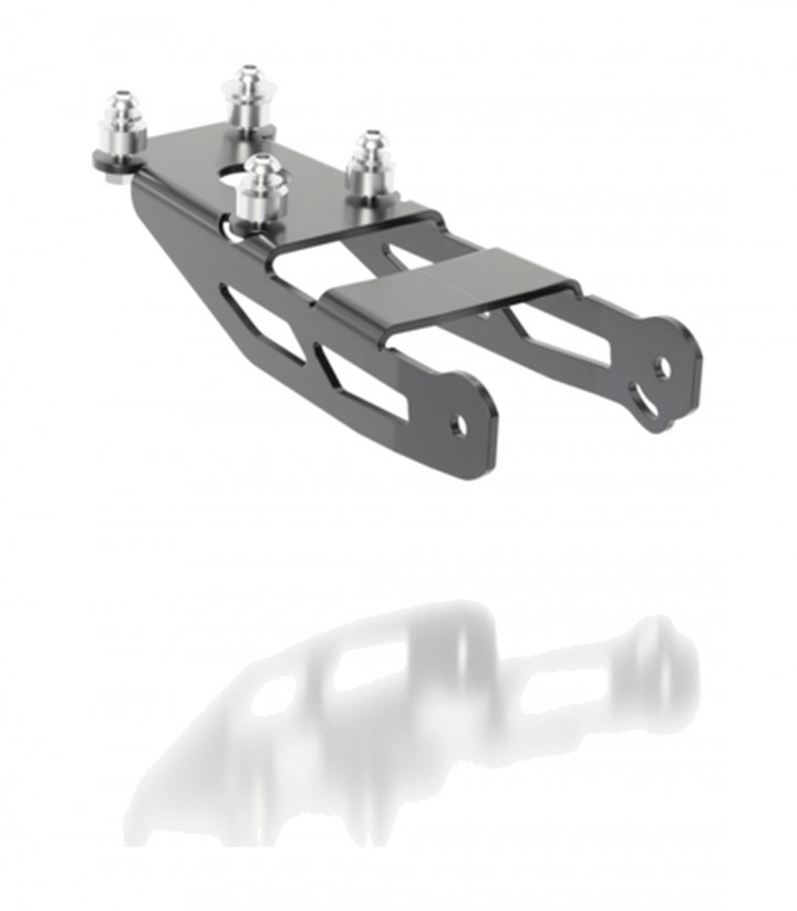 Portamatrículas Highsider Akron-RS en Negro para KTM 1290 Super Duke R (20-23), 1290 Super Duke R EVO (22-23)