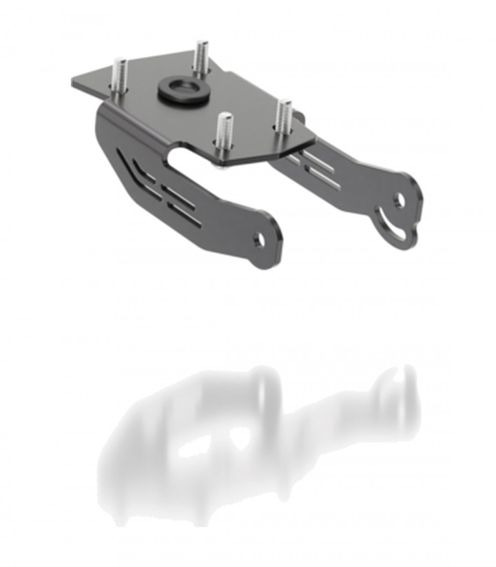 Portamatrículas Highsider Akron-RS en Negro para KTM 790 Duke ABS (18-20, 23-26), 790 Duke ABS L (A2) (18-20), 890 Duke (21-23),