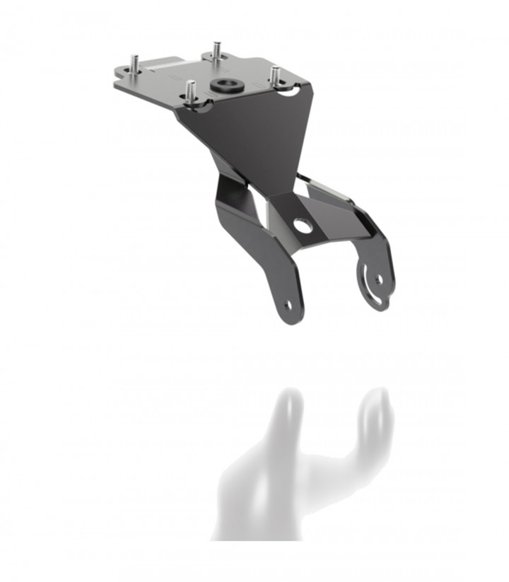Portamatrículas Highsider Akron-RS en Negro para Suzuki GSX-R 125 ABS (18-25), GSX-R 125 ABS Special Edition (18), GSX-S 125 ABS
