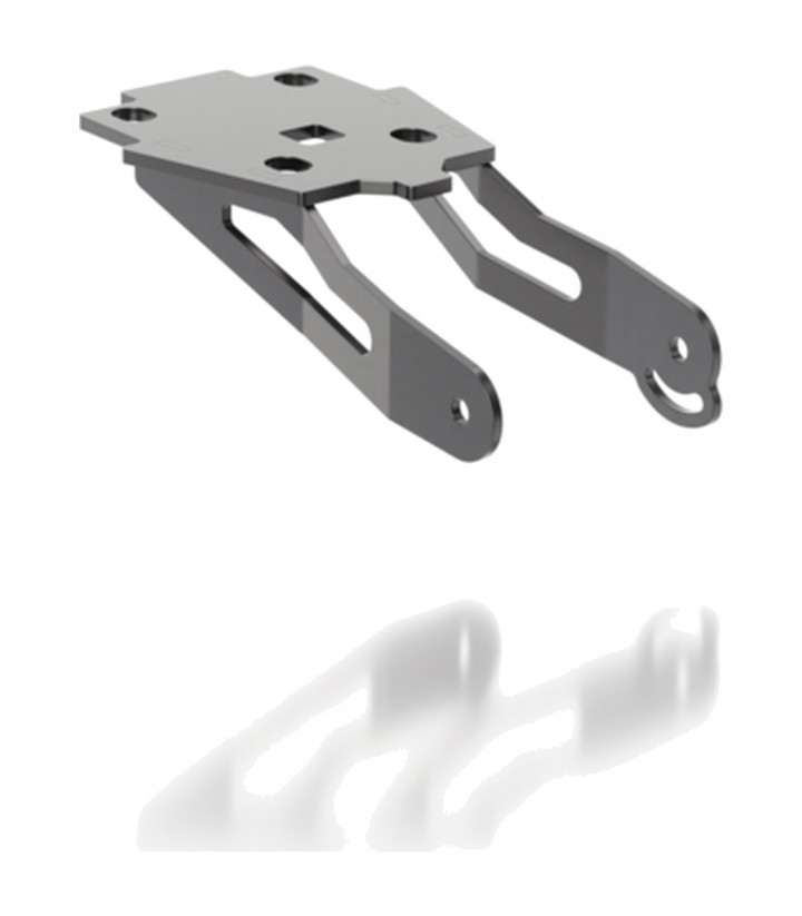Portamatrículas Highsider Akron-RS en Negro para Suzuki GSX-S 750 ABS (17-21), GSX-S 750 ABS MOTO GP (19), GSX-S 750 ABS Special
