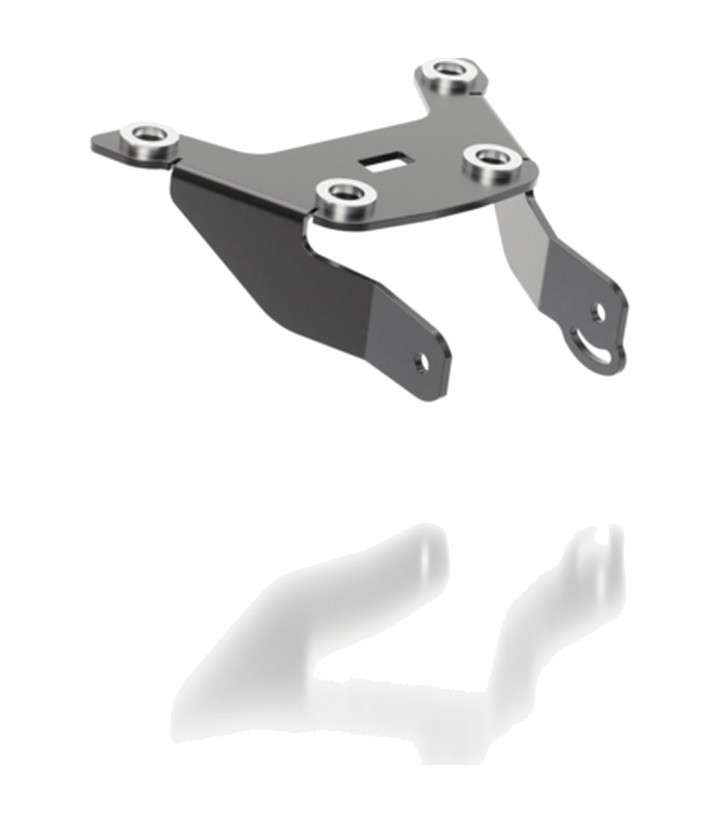 Portamatrículas Highsider Akron-RS en Negro para Suzuki SV 650 ABS (16-25), SV 650 X (22-23, 25), SV 650 X ABS (18-21, 24)