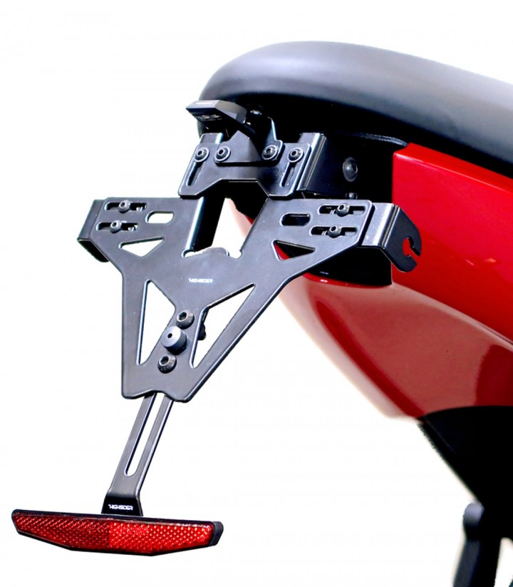 Highsider License Plate Holder Akron-RS in Black for Triumph Trident 660 (21-25)