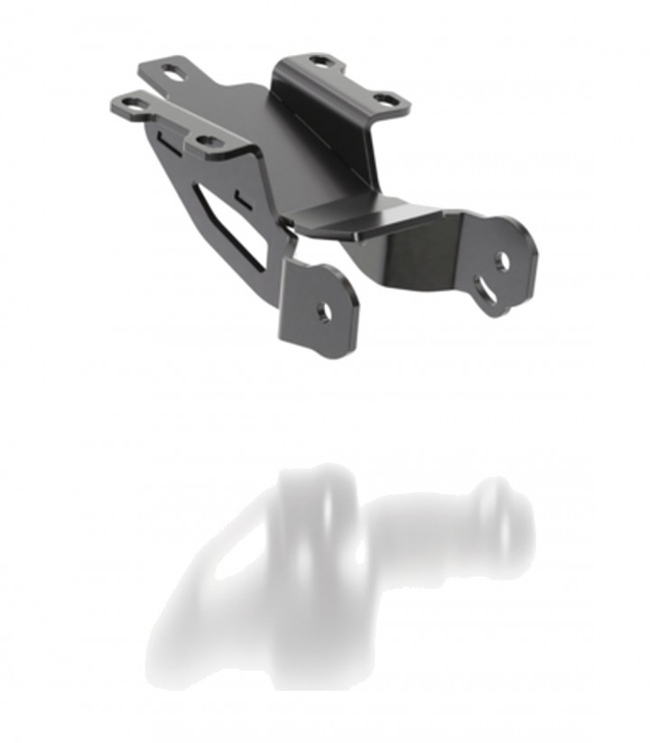 Portamatrículas Highsider Akron-RS en Negro para Yamaha MT-07 (21-24), MT-07 (RM04) (14-16), MT-07 ABS (17-20), MT-07 ABS (RM04)