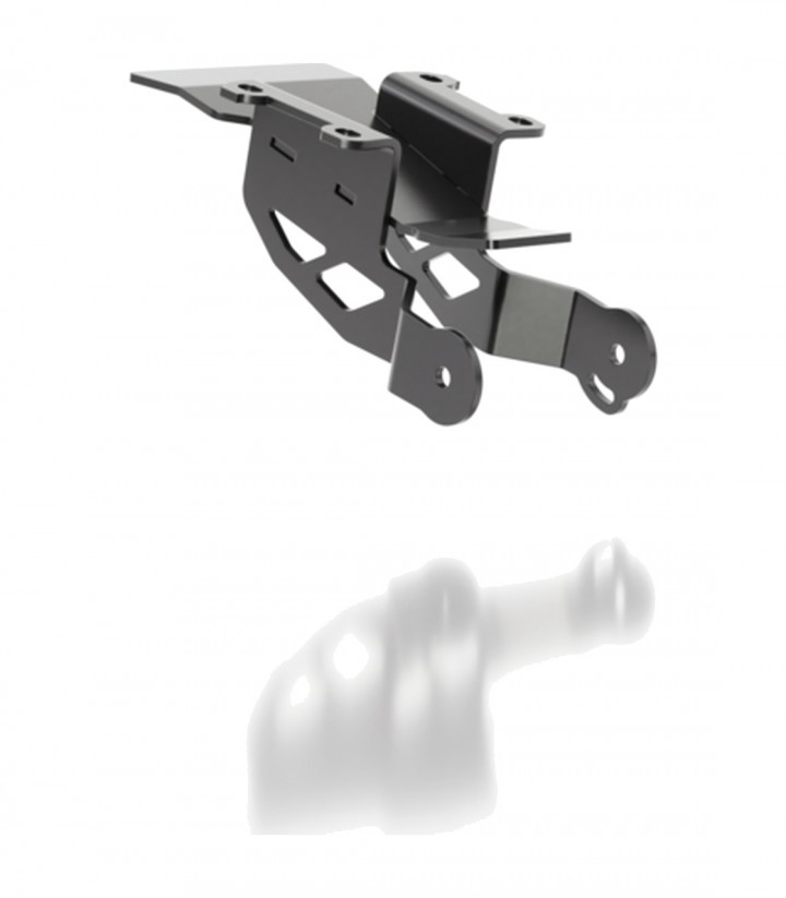 Portamatrículas Highsider Akron-RS en Negro para Yamaha MT-07 (25-26), MT-07 Y-AMT (25-26)