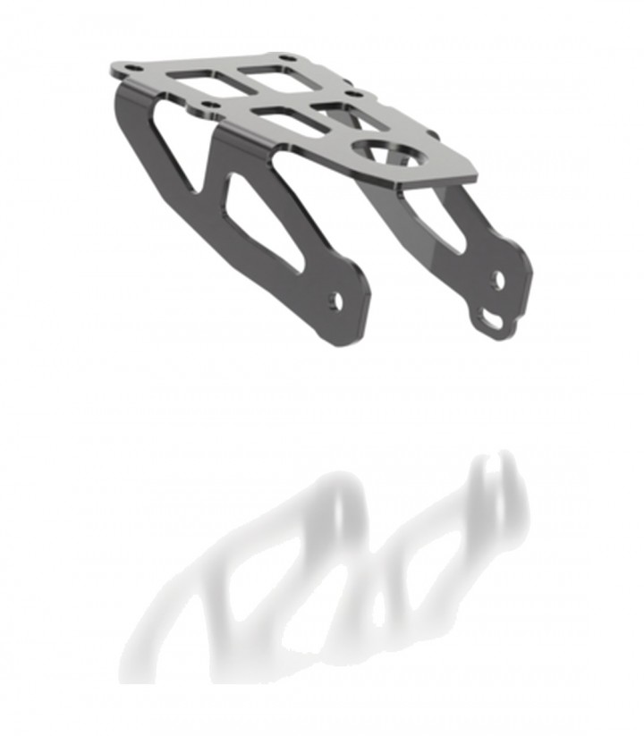 Portamatrículas Highsider Akron-RS en Negro para Yamaha XSR 125 (21-25), XSR 125 Legacy (23-25)