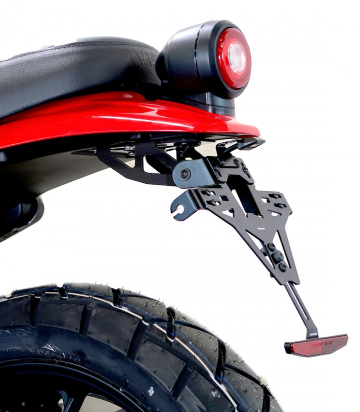Highsider License Plate Holder Akron-RS in Black for Yamaha XSR 125 (21-25), XSR 125 Legacy (23-25)
