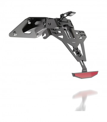 Portamatrículas Highsider Akron-RS en Negro para Yamaha YZF-R3 (RH12) (20-21), YZF-R3 ABS (RH12) (19)