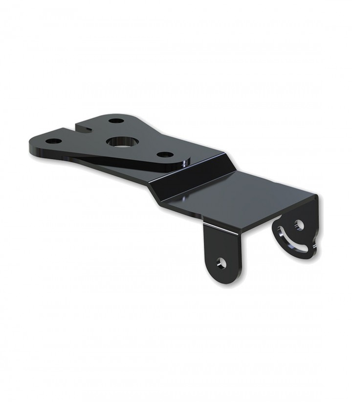 Portamatrículas Highsider Akron-RS sin Luz Trasera en Negro para Yamaha YZF-R125 (RE11) (14-16), YZF-R125 ABS (RE11) (15-16), YZ
