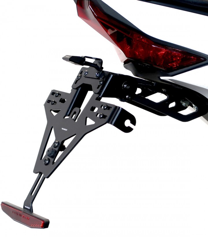 Portamatrículas Highsider en Negro para Kawasaki Ninja ZX-4R (23-26)