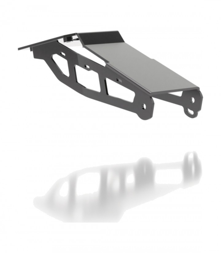 Portamatrículas Highsider en Negro para KTM 125 Duke ABS (20-25)