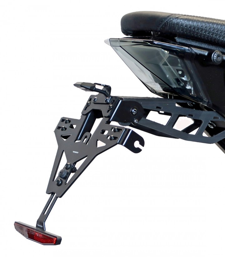 Kennzeichenhalter Highsider in Schwarz für KTM 125 Duke ABS (20-25)