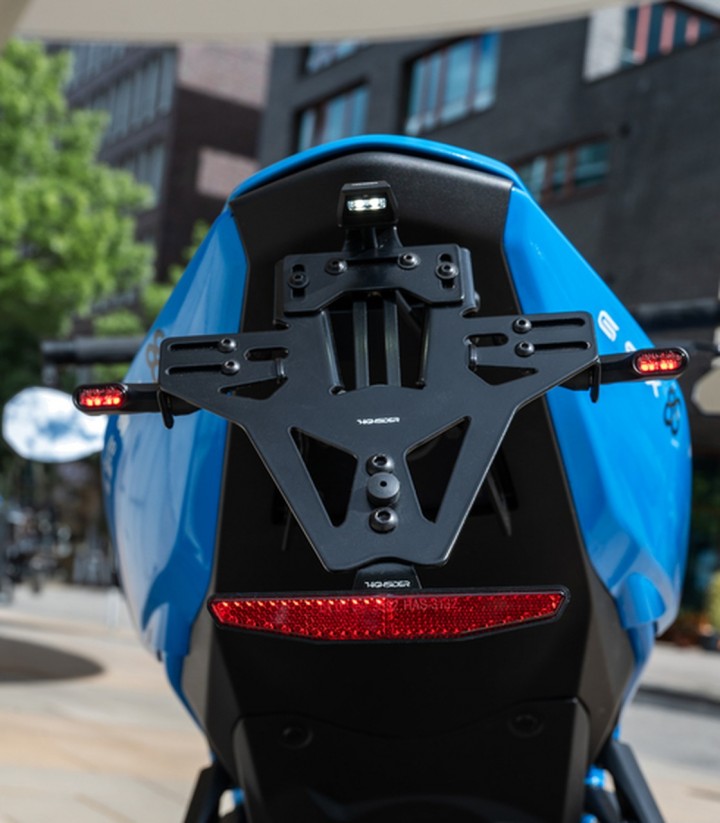 Highsider License Plate Holder in Black for Suzuki GSX-8R (24-26)
