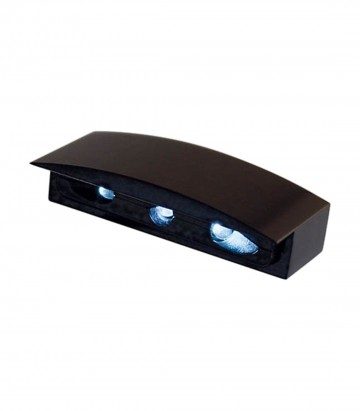 Luz de Matrícula LED Highsider Micro con Carcasa de Aluminio en Negro