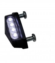 Luz de Matrícula LED Highsider Quadro en Negro