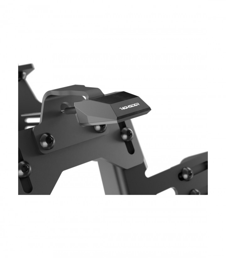 LED-Kennzeichenleuchte Highsider Split-S SMD in Schwarz mit transluzentem Glas