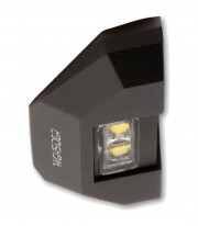 Luz de Matrícula LED Highsider Split-XL SMD en Negro con Cristal Translúcido
